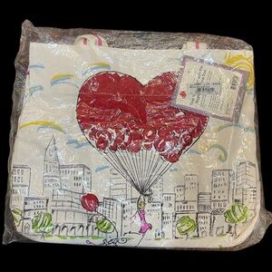 NWT Brighton Brand Tote B Mine Canvas Shopper Shoulder CottageCore GrandmaCore